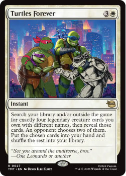 Turtles Forever single card from Magic: the Gathering