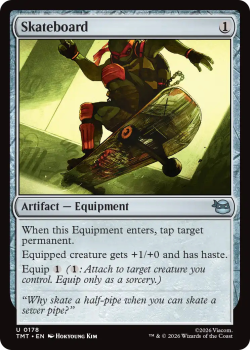 Skateboard single card from Magic: the Gathering