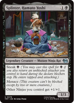 Splinter, Hamato Yoshi single card from Magic: the Gathering