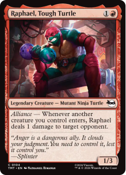 Raphael, Tough Turtle (FOIL) single card from Magic: the Gathering
