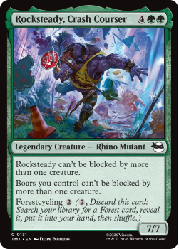 Rocksteady, Crash Courser (FOIL) single card from Magic: the Gathering