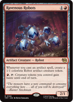 Ravenous Robots single card from Magic: the Gathering