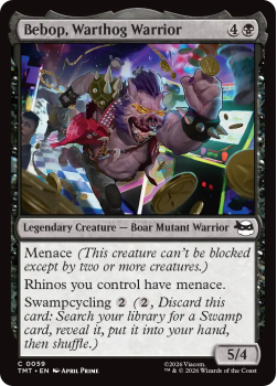Bebop, Warthog Warrior (FOIL) single card from Magic: the Gathering