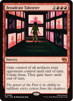 Broadcast Takeover single card from Magic: the Gathering