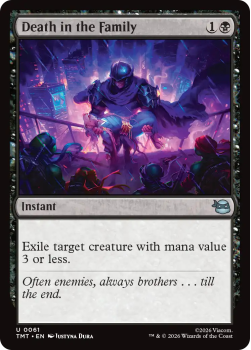 Death in the Family single card from Magic: the Gathering