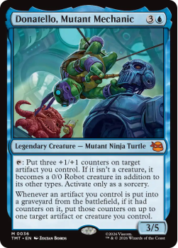 Donatello, Mutant Mechanic single card from Magic: the Gathering