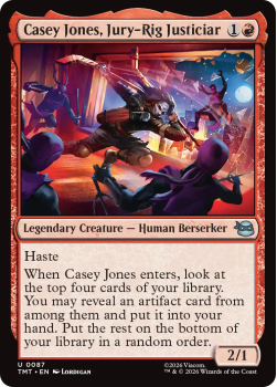 Casey Jones, Jury-Rig Justiciar (FOIL) single card from Magic: the Gathering