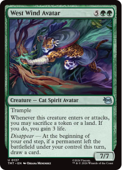 West Wind Avatar single card from Magic: the Gathering