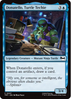 Donatello, Turtle Techie (FOIL) single card from Magic: the Gathering
