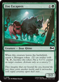 Zoo Escapees (FOIL) single card from Magic: the Gathering