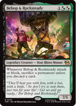 Bebop & Rocksteady single card from Magic: the Gathering