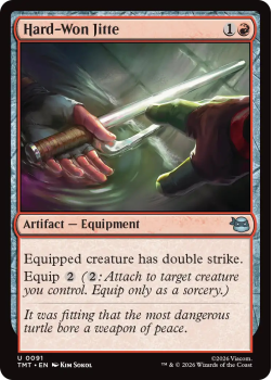 Hard-Won Jitte single card from Magic: the Gathering