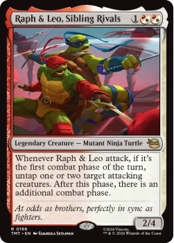 Raph & Leo, Sibling Rivals single card from Magic: the Gathering