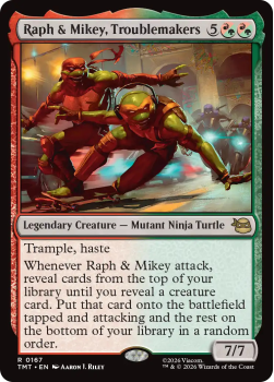 Raph & Mikey, Troublemakers single card from Magic: the Gathering