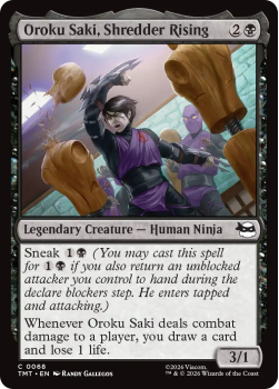 Oroku Saki, Shredder Rising (FOIL) single card from Magic: the Gathering