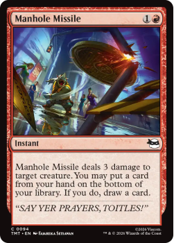 Manhole Missile (FOIL) single card from Magic: the Gathering