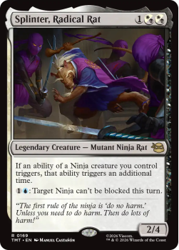 Splinter, Radical Rat single card from Magic: the Gathering