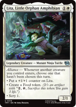 Lita, Little Orphan Amphibian (FOIL) single card from Magic: the Gathering