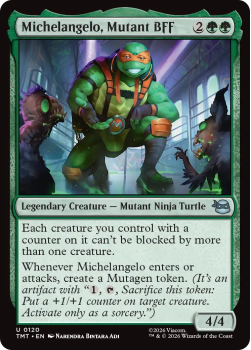 Michelangelo, Mutant BFF single card from Magic: the Gathering
