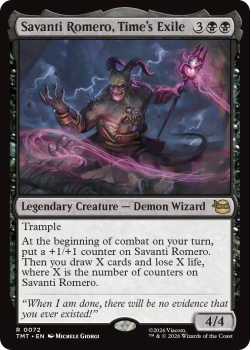 Savanti Romero, Time's Exile single card from Magic: the Gathering