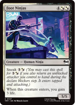 Foot Ninjas (FOIL) single card from Magic: the Gathering