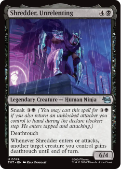 Shredder, Unrelenting single card from Magic: the Gathering