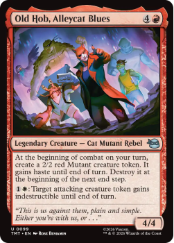 Old Hob, Alleycat Blues (FOIL) single card from Magic: the Gathering