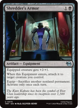 Shredder's Armor single card from Magic: the Gathering