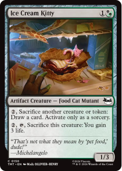 Ice Cream Kitty (FOIL) single card from Magic: the Gathering