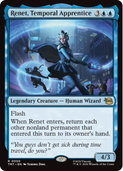 Renet, Temporal Apprentice single card from Magic: the Gathering