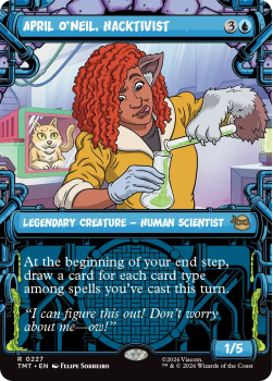 April O'Neil, Hacktivist (SHOWCASE) single card from Magic: the Gathering