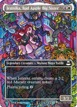 Jennika, Bad Apple Big Sister (BORDERLESS) single card from Magic: the Gathering