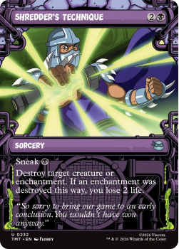 Shredder's Technique (SHOWCASE) (FOIL) single card from Magic: the Gathering