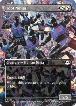 Foot Ninjas (BORDERLESS) single card from Magic: the Gathering
