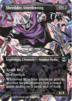 Shredder, Unrelenting (BORDERLESS) single card from Magic: the Gathering