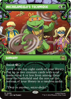 Michelangelo's Technique (SHOWCASE) (FOIL) single card from Magic: the Gathering