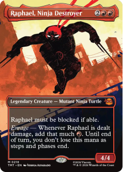 Raphael, Ninja Destroyer (BORDERLESS) single card from Magic: the Gathering