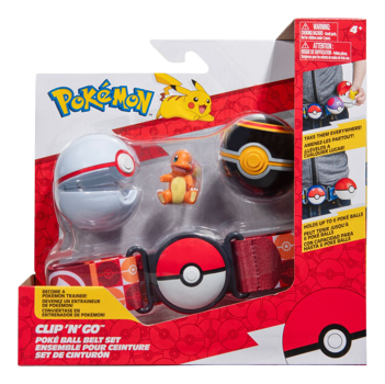 Pokemon Clip N Go Pokeball Belt Set Charmander