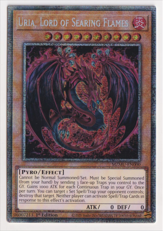 Uria, Lord of Searing Flames (Starlight Rare) : MZMU-EN000 - Yu-Gi-Oh! Single Card Uria, Lord of Searing Flames (Starlight Rare) : MZMU-EN000 - Yu-Gi-Oh! Single Card
