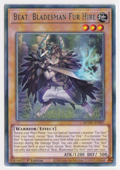 Beat, Bladesman Fur Hire (Rare) single card from Yu-Gi-Oh!