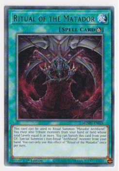 Ritual of the Matador (Rare) single card from Yu-Gi-Oh!
