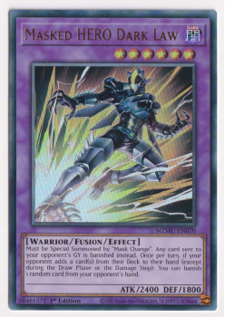 Masked HERO Dark Law (Ultra Rare) single card from Yu-Gi-Oh!