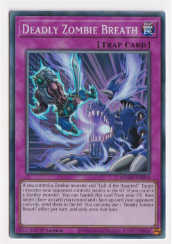Deadly Zombie Breath (Super Rare) single card from Yu-Gi-Oh!
