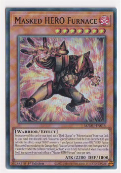 Masked HERO Furnace (Super Rare) single card from Yu-Gi-Oh!