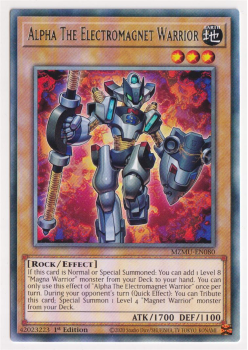 Alpha The Electromagnet Warrior (Rare) single card from Yu-Gi-Oh!