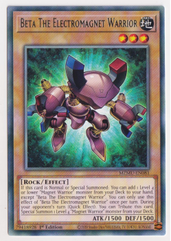 Beta The Electromagnet Warrior (Rare) single card from Yu-Gi-Oh!