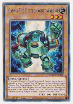 Gamma The Electromagnet Warrior (Rare) single card from Yu-Gi-Oh!