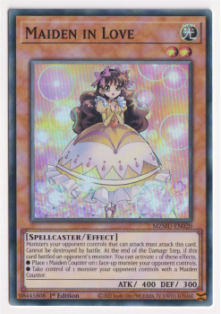 Maiden in Love (Super Rare) single card from Yu-Gi-Oh!