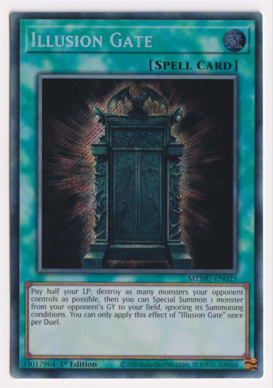 illusion gate yugioh card Secret Rare Espaol Description coming soon... Illusion Gate (Tag Force 2)