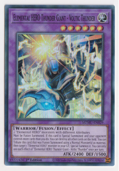 Elemental HERO Thunder Giant - Voltic Thunder (Super Rare) single card from Yu-Gi-Oh!